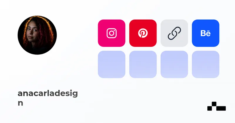 anacarladesign — link in bio page on Kasbu