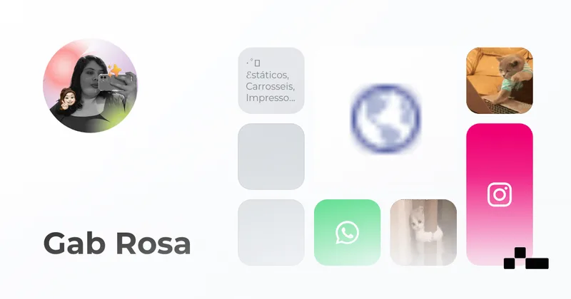 gabsrosa — link in bio page on Kasbu