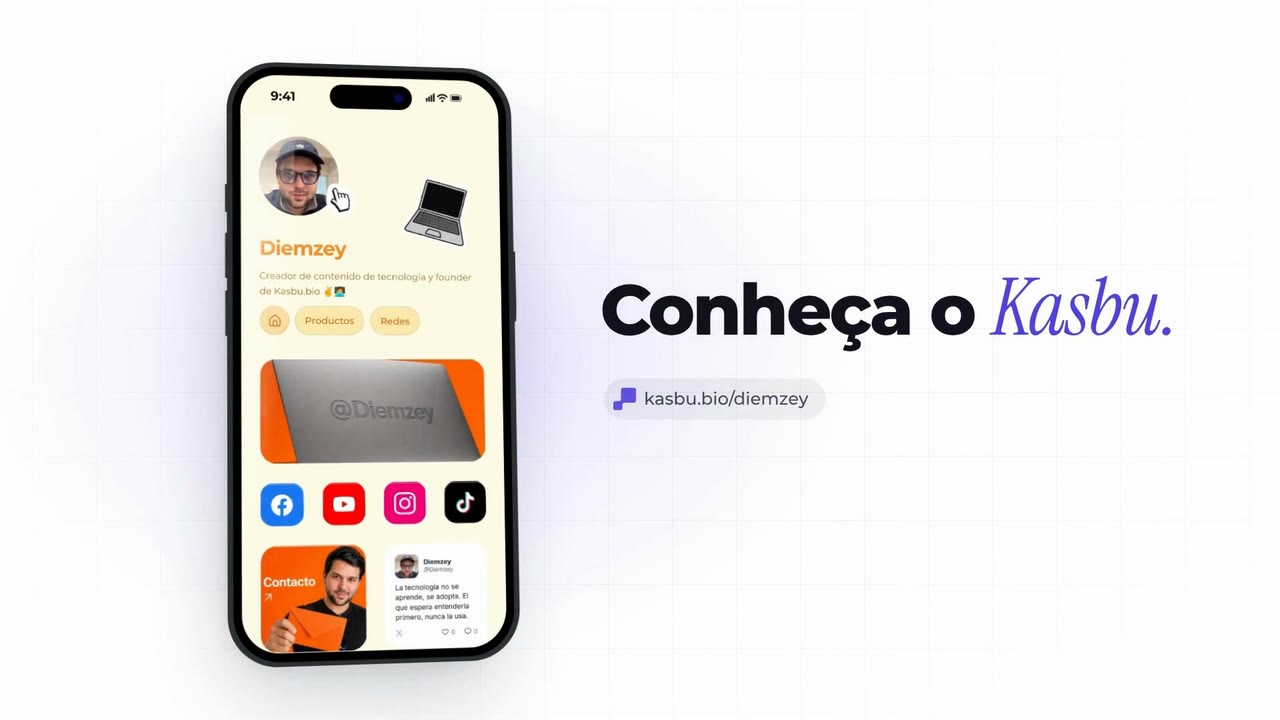 Vídeo: o Kasbu em 71 segundos, de colar um link a organizar o grid e adicionar a página ao Apple e ao Google Wallet